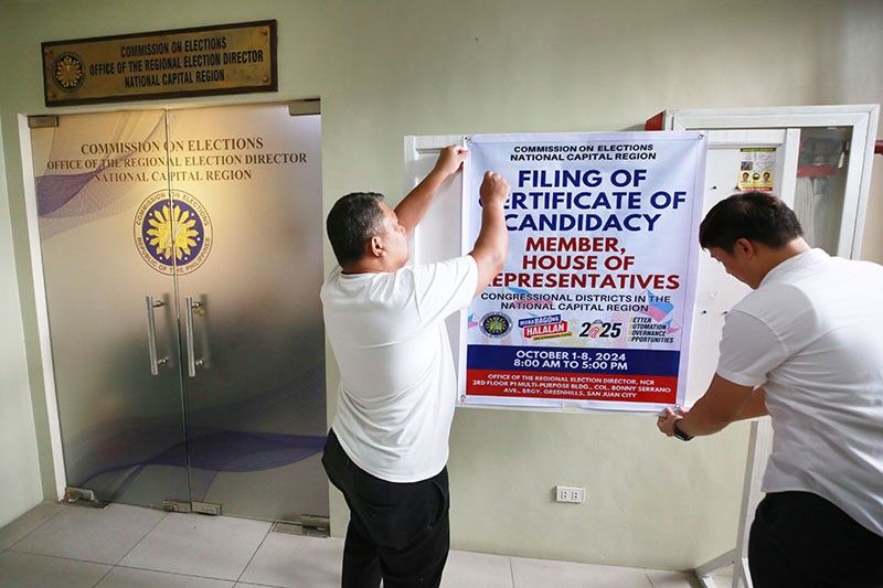 LIVE updates: Filing of COCs for 2025 elections â�� Day 1