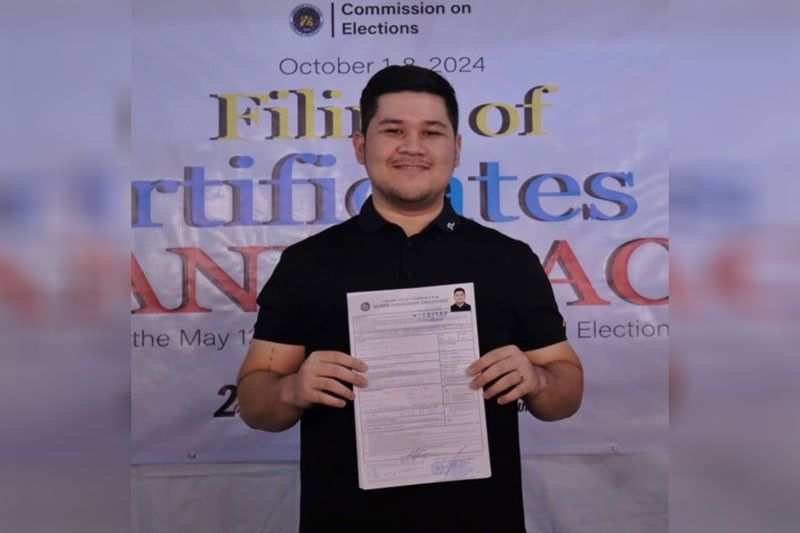 Duterte grandson files COC for city councilor