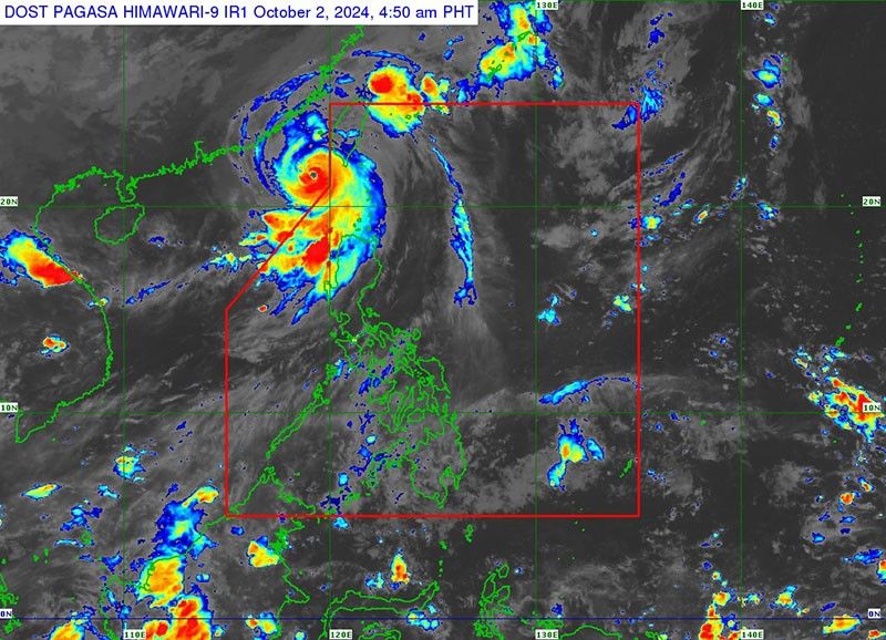 'Julian' weakens into typhoon as it continues moving toward Taiwan