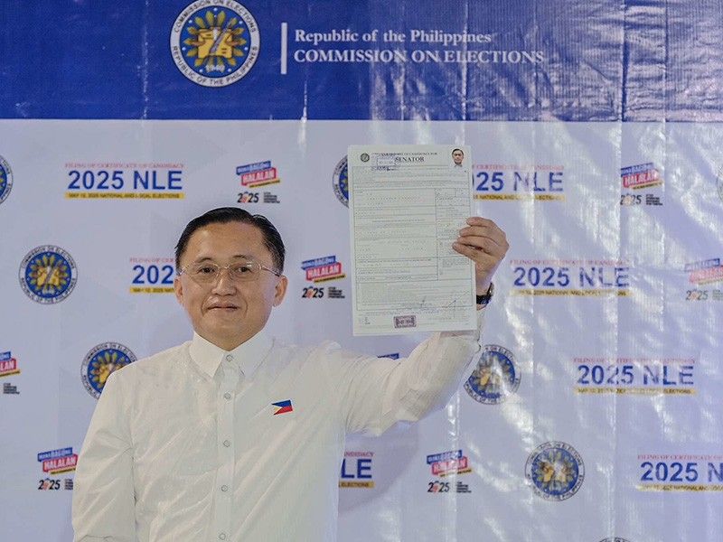 Bong Go files Senate candidacy without ex-president Duterte