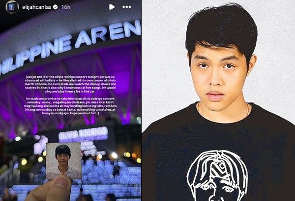 Elijah Canlas remembers brother JM at Olivia Rodrigo's concert ...