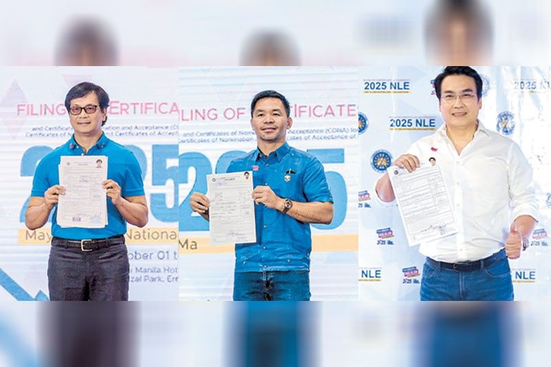 Abalos, Pacquiao, Revilla file COCs for senator