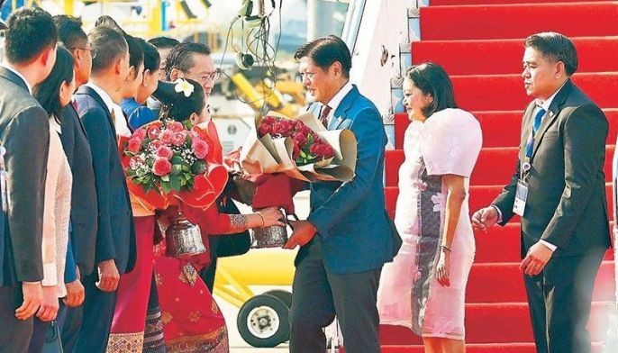 Marcos in Laos, to push for rules-based order