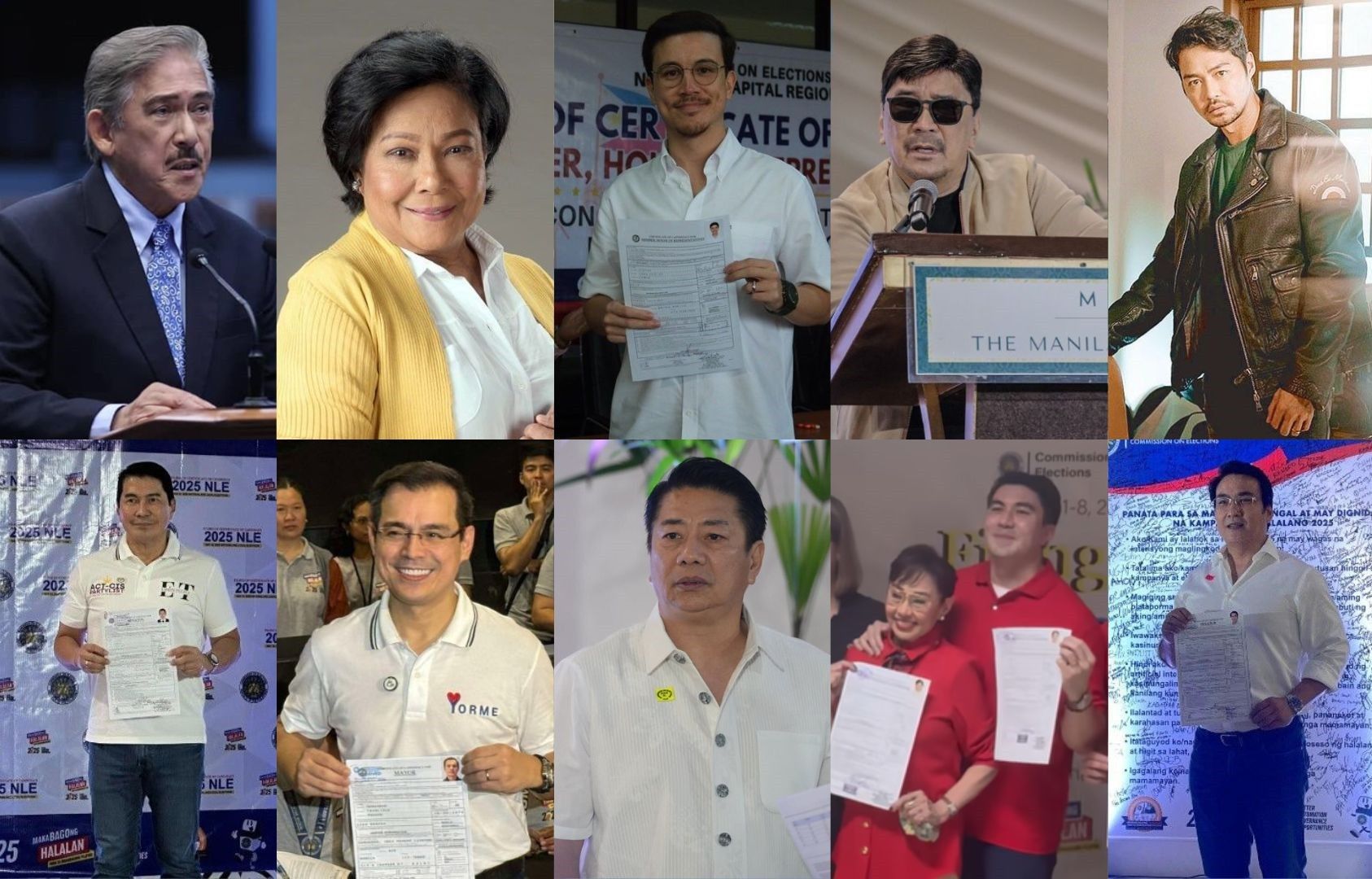 LIST: Celebrities, personalities running in 2025 midterm elections