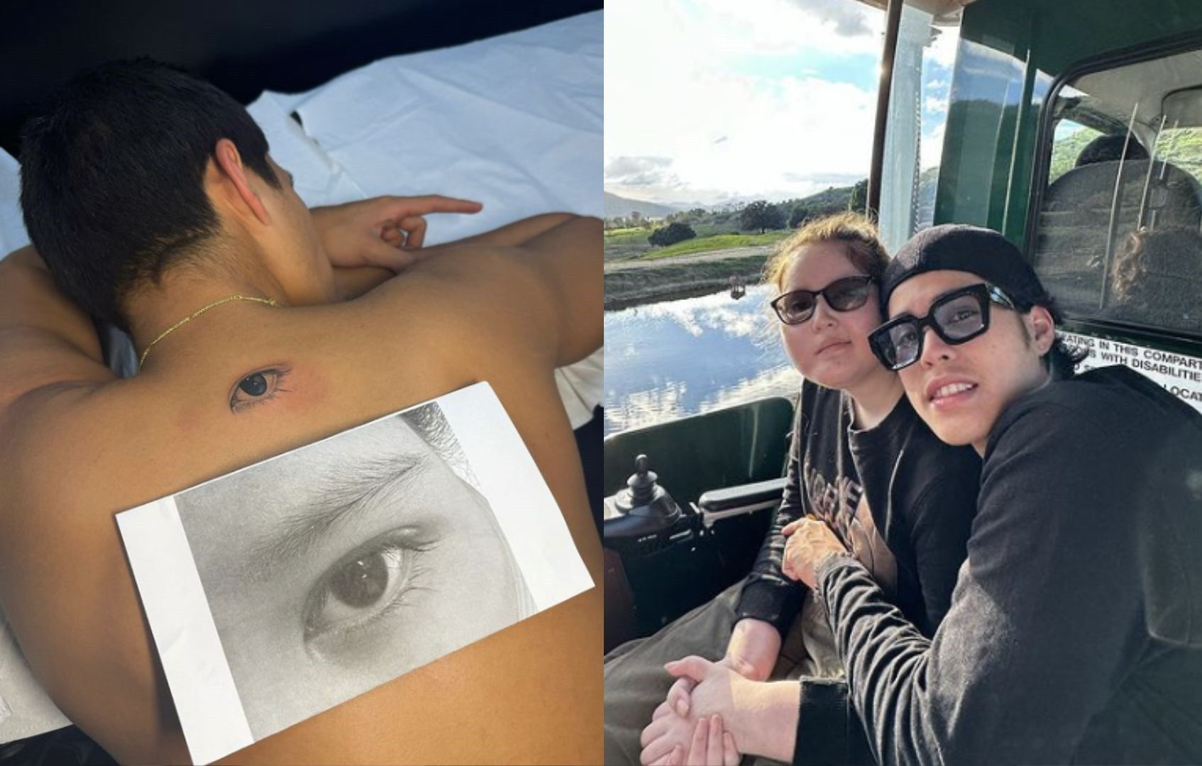 'Looking over me forever': Kyle Echarri gets tattoo for late sister Bella