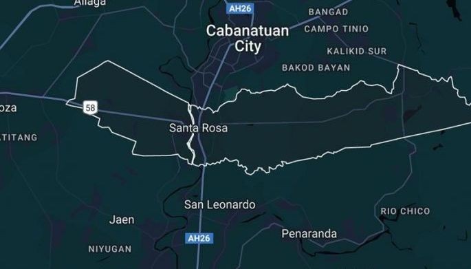 Illustration map of Sta. Rosa, Nueva Ecija.