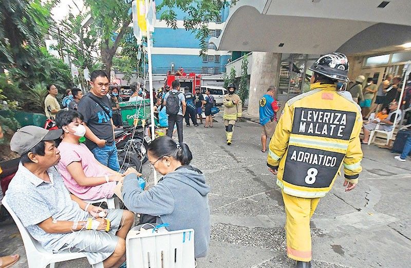 Fire hits Manila hospitalâ��s stock room