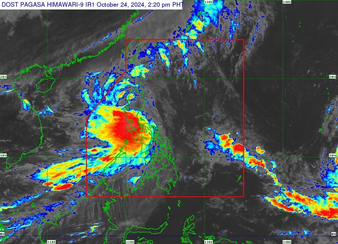 Rain batters Metro Manila due to â��Kristineâ��, Signal No. 3 stays up in Northern Luzon