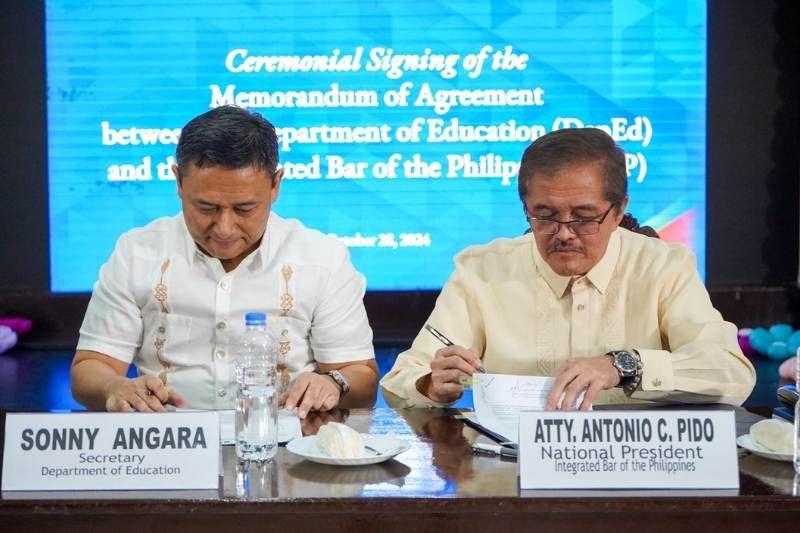 DepEd, IBP partner to offer free legal aid for teachers, school staff