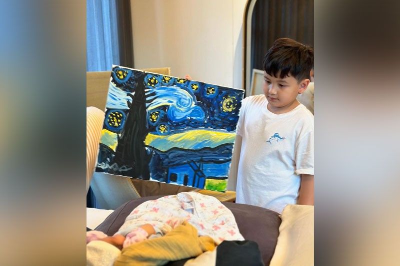 Elias, may painting agad sa kanyang sister!