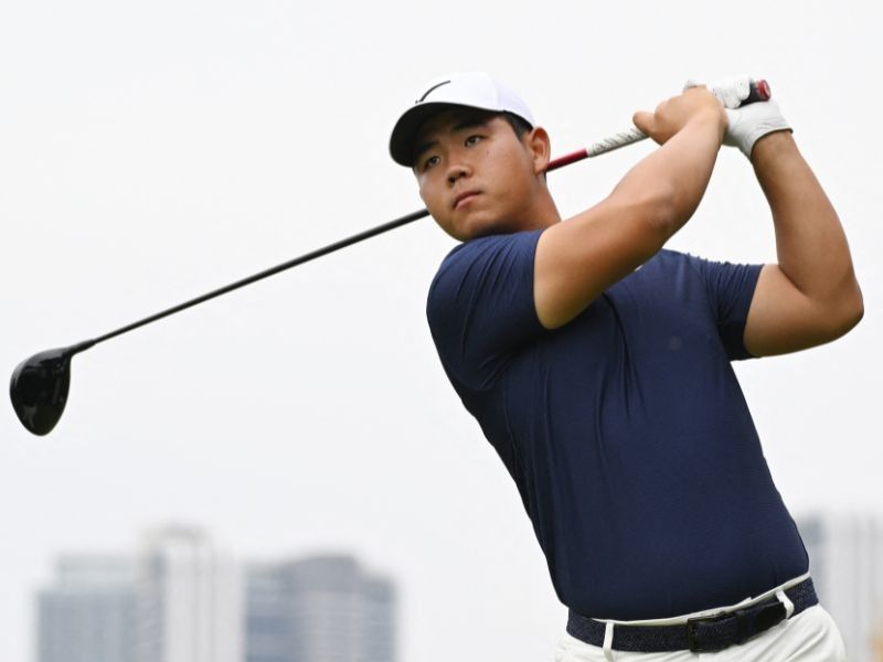 South Korean golfer Tom Kim sorry for damaging locker after playoff loss