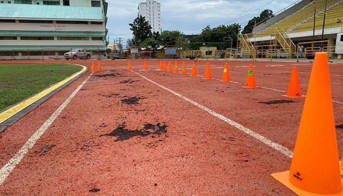 CCSC track oval repairs: Contractor assures: We are on schedule