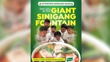 Something's cooking in Manila: Head on over to SM MOA to experience a giant sinigang fountain!