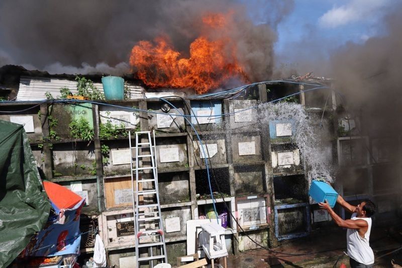 Bagbag Cemetery, nasunog sa araw ng Undas