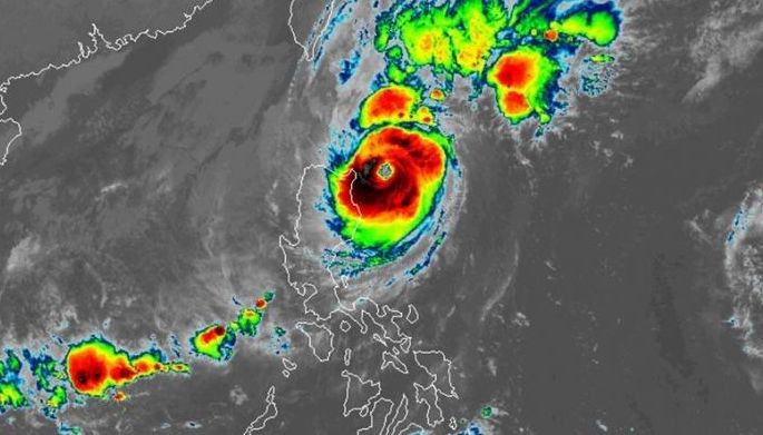 Satellite rendering shows Typhoon Marce taken as of 6:45 a.m. on Nov. 7, 2024.