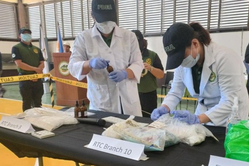 Officials destroy P55M worth of shabu seized in BARMM operations