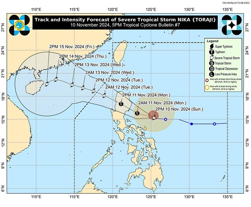 Philippines to evacuate 2,500 villages ahead of 'Nika'