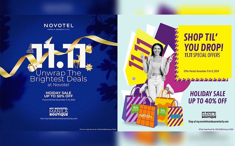 Unwrap the brightest deals at My Novotel Manila Boutique�s 11.11 Year-end Sale
