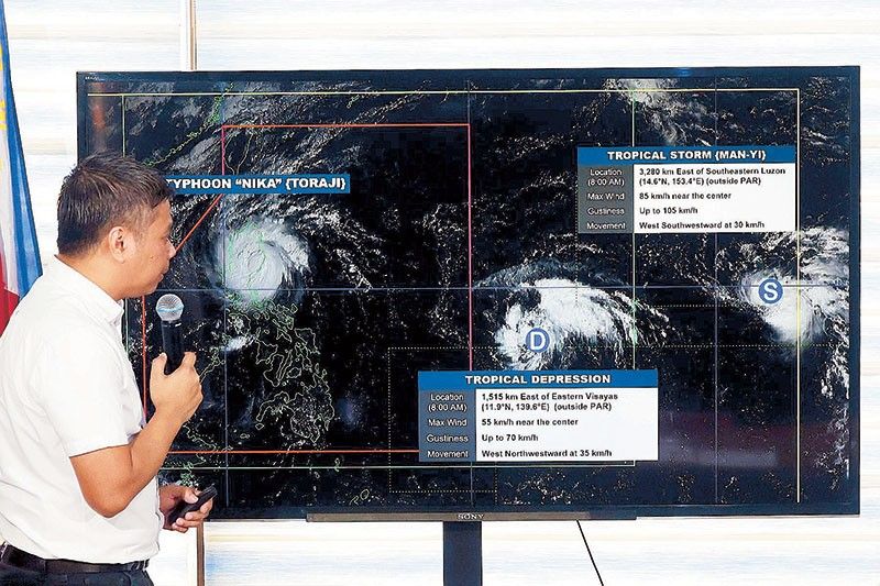 Nika intensifies; 2 more cyclones monitored