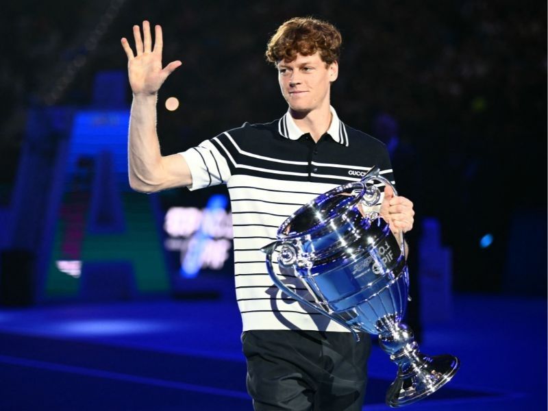 Sinner collects year-end ATP trophy