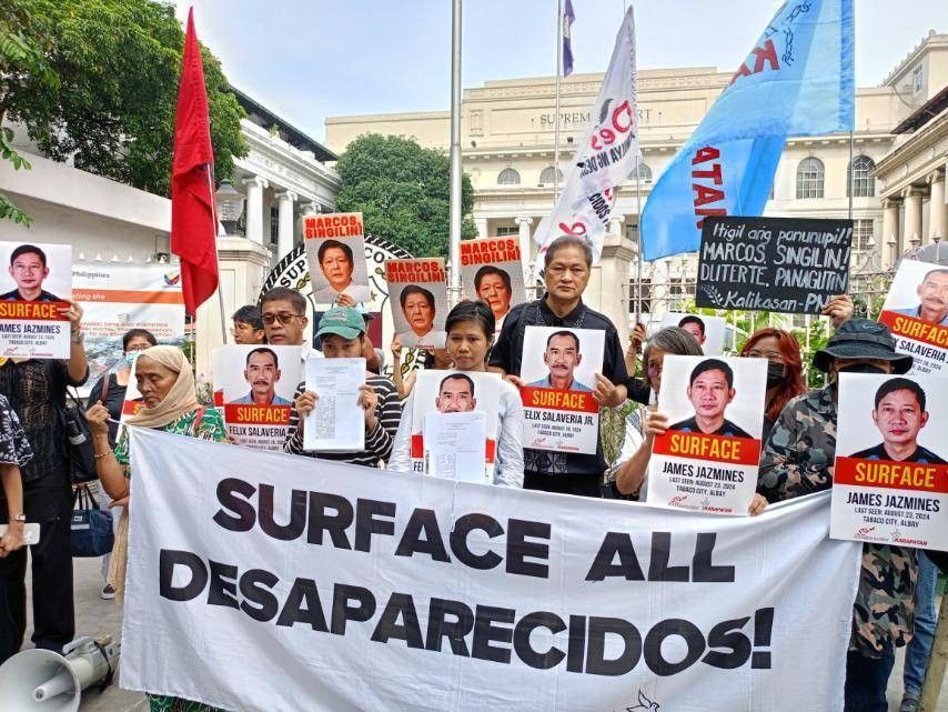 Families of missing Albay activists seek Supreme Court protection writs