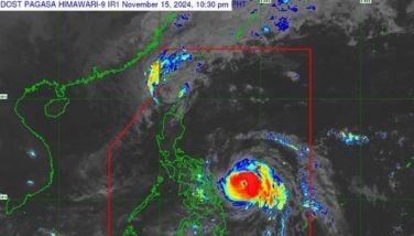 It could make landfall in the vicinity of Catanduanes tonight or early Sunday morning but its path could still shift.