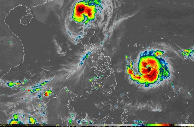 'Pepito' approaches typhoon level as 'Ofel' loses strength