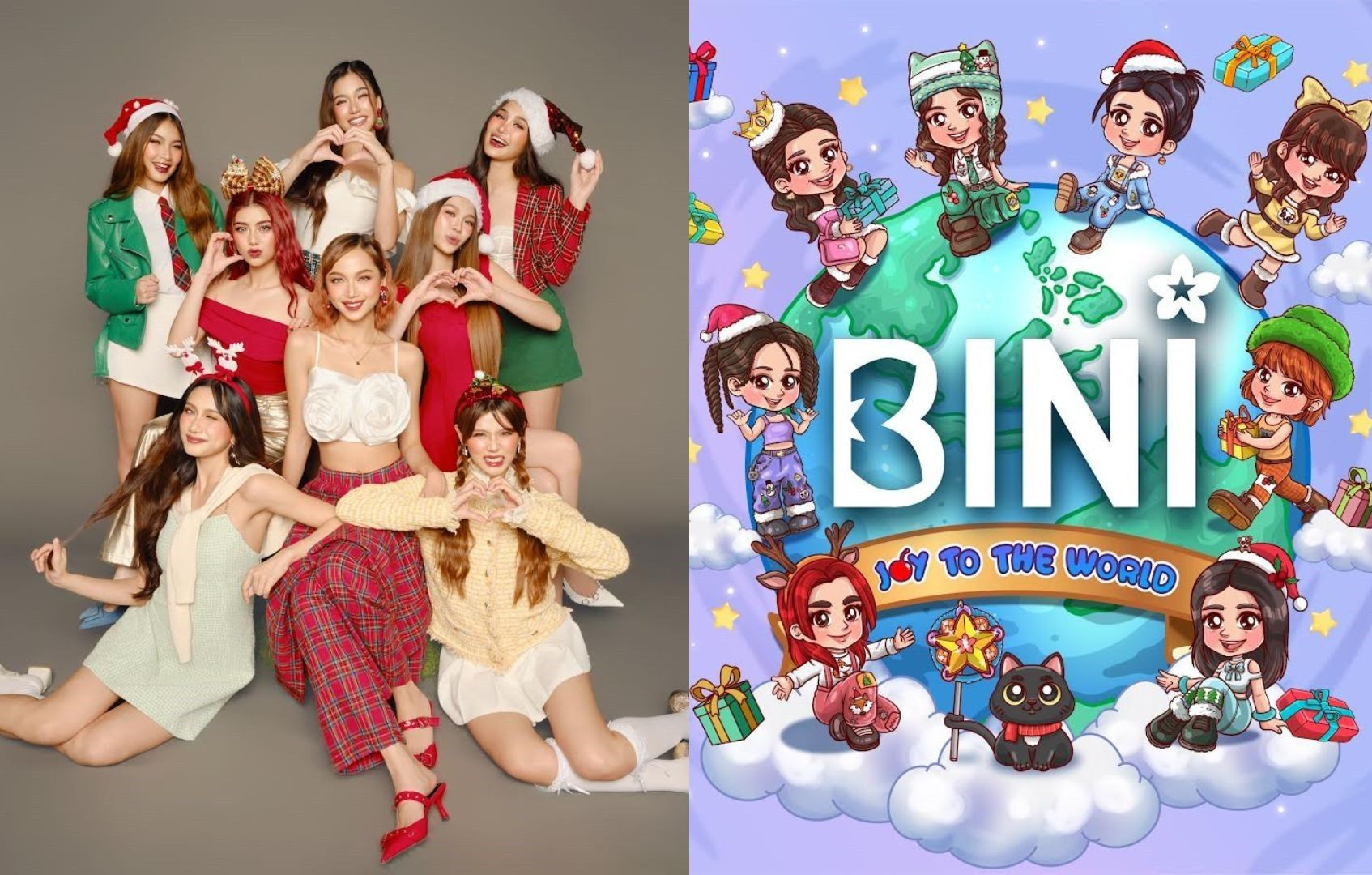 BINI releases 'Joy to the World' cover, 'Cherry on Top' Christmas remix