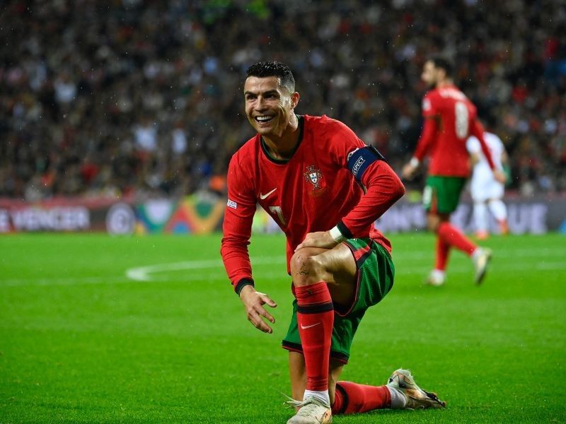 Ronaldo at double as Portugal reach Nations League quarters, Spain win