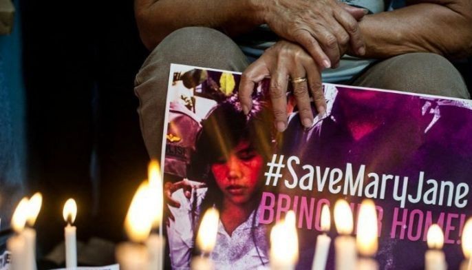 Indonesia says clemency for Veloso up to Marcos