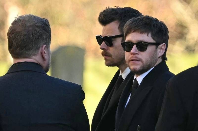 One Direction stars attend Liam Payne's funeral in UK