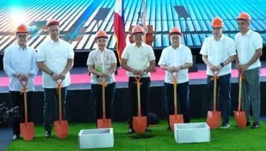 President Ferdinand Marcos Jr. leads the groundbreaking ceremonies for the Meralco Terra Solar Project in the Nueva Ecija on November 21, 2024.