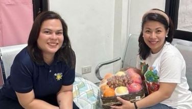 Vice President Sara Duterte visits her chief of staff, Zuleika Lopez, at the House of Representatives' detention facility on Nov. 21, 2024