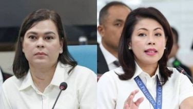 This combination photo shows Vice President Sara Duterte taken on Aug. 27, 2024 and detained chief of staff Zuleika Lopez taken on Nov. 21, 2024.