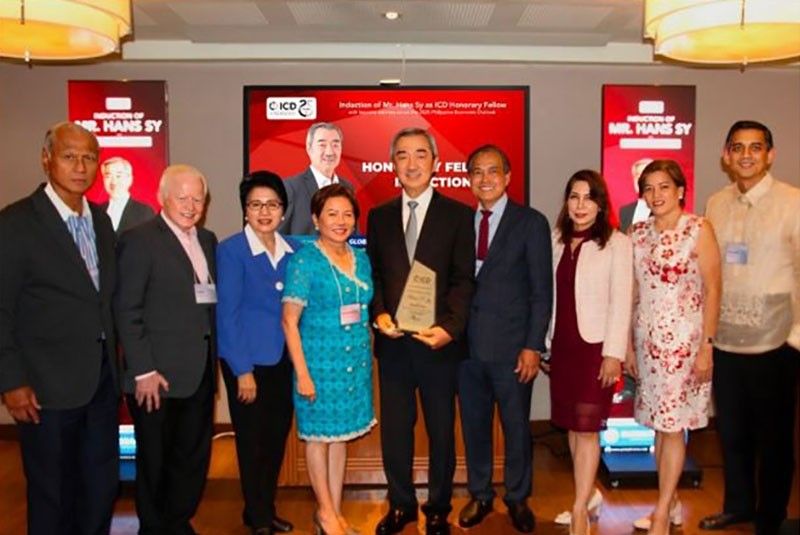 Hans Sy receives ICDâs highest distinction