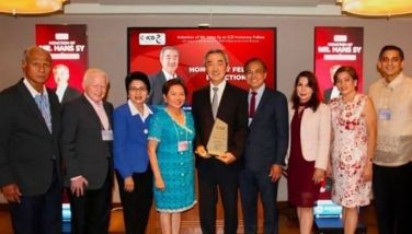 Hans Sy receives ICDâs highest distinction