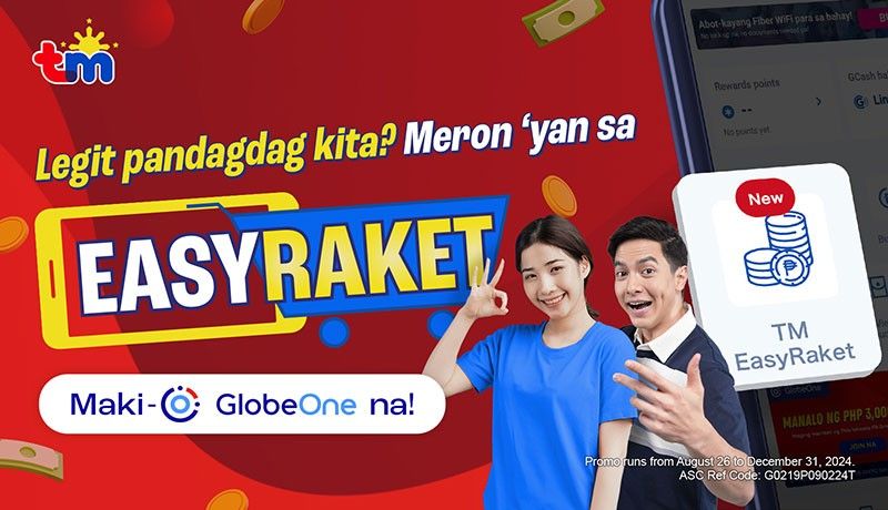 Mga ka-TM! âRaket your way to cashâ sa bagong TM EasyRaket feature ng GlobeOne