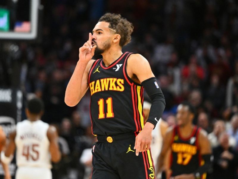 Young inspires Hawks to win over Cleveland