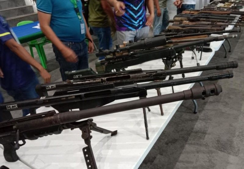 Military collects 46 more unlicensed guns in Cotabato City