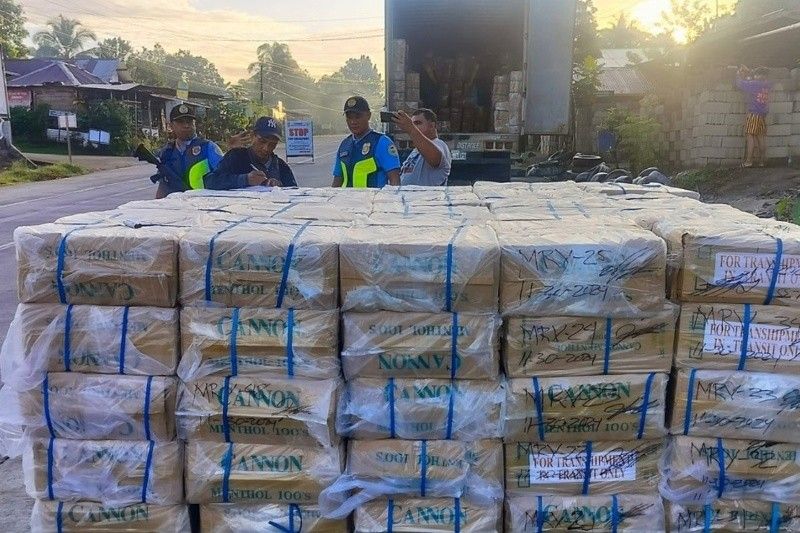 Cops seize P20-M worth of imported cigarettes in Zamboanga del Sur