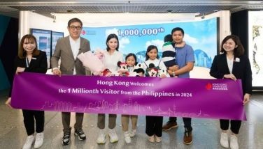 Hong Kong welcomes family as millionth Philippine visitor for 2024