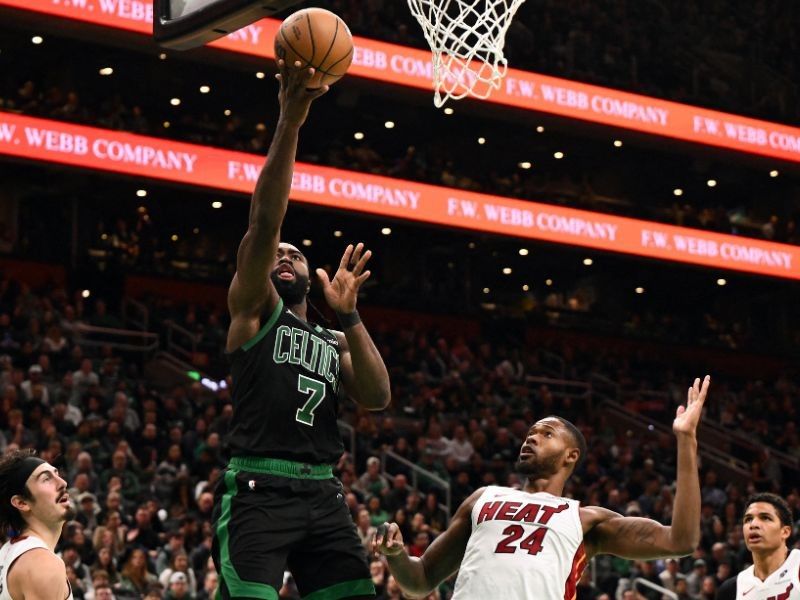 Brown sparks Celtics over Heat