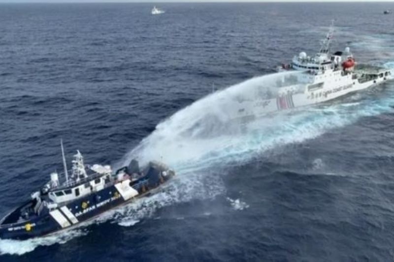 PCG reports latest water cannon attack by Chinese vessels near Scarborough Shoal