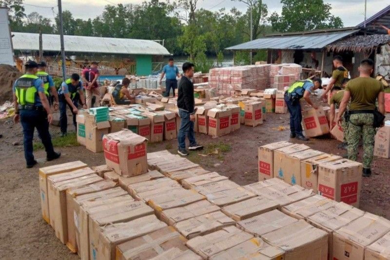 Cops seize P15M worth of cigarettes in Zamboanga Sibugay