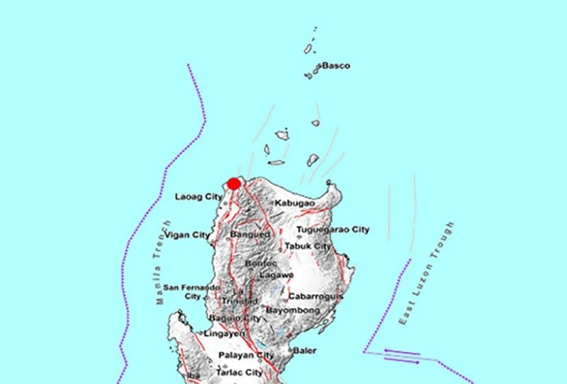 Ilocos nilindol ng 5.7 magnitude