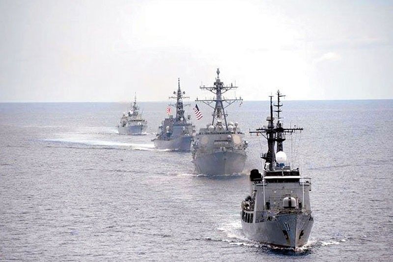 Philippine, United States, Japan hold joint sail in West Philippine Sea