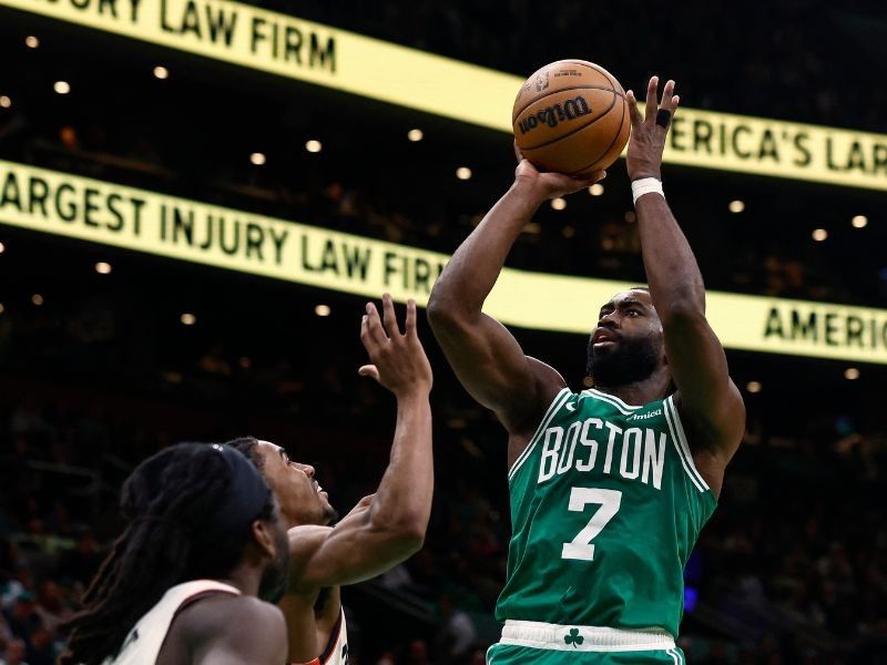 NBA fines Celtics forward Brown for throat-slash gesture