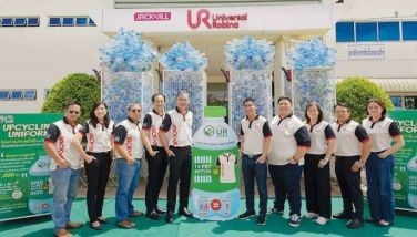 Filipino company introduces uniforms made from recycled plastic bottles in Thailand office