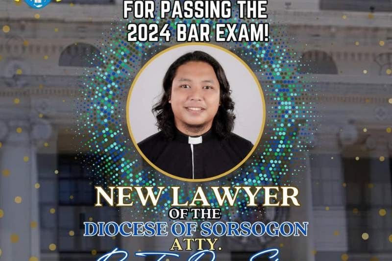 From altar to court: Sorsogon priest passes 2024 Bar exams