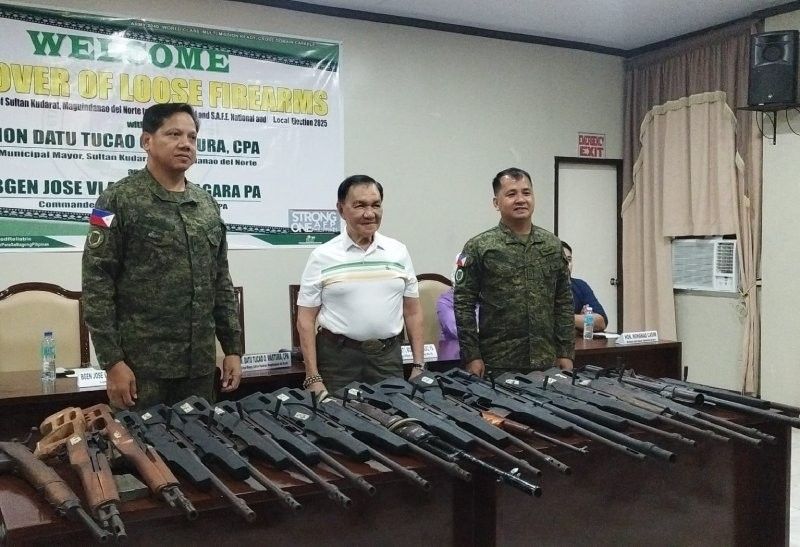 Army collects 22 more unlicensed firearms in Maguindanao del Norte